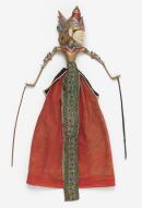 King, possibly Sunan Gunung Jati, wayang golek cepak puppet