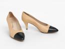 Chanel two best sale tone pumps