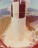 Apollo 15 lift-off viewed from 360 foot level of mobile launcher